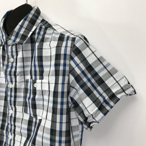 Ecko Unltd Plaid Button Up Shirt Men's Medium Short Sleeve Cotton Blend Casual - Picture 3 of 11